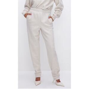 NWT Good American SHERPA BOYFRIEND SWEATPANTS  size-XS